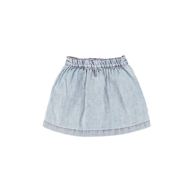 Piupiuchick | Short Skirt Blue Light Denim