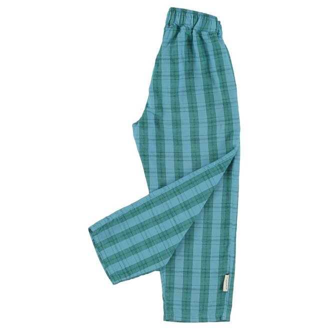 Piupiuchick | Unisex Trousers Blue/Green Checkered