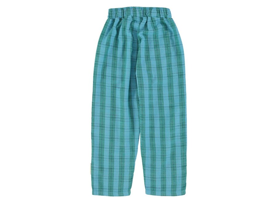 Piupiuchick | Unisex Trousers Blue/Green Checkered