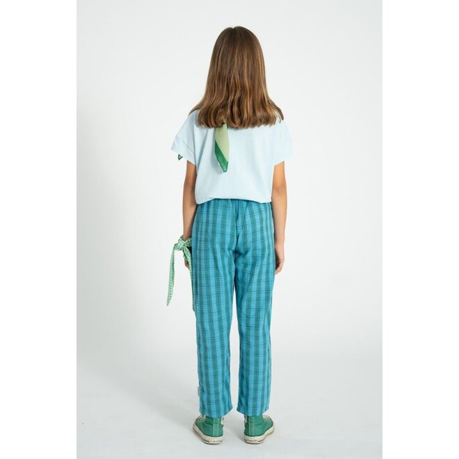 Piupiuchick | Unisex Trousers Blue/Green Checkered