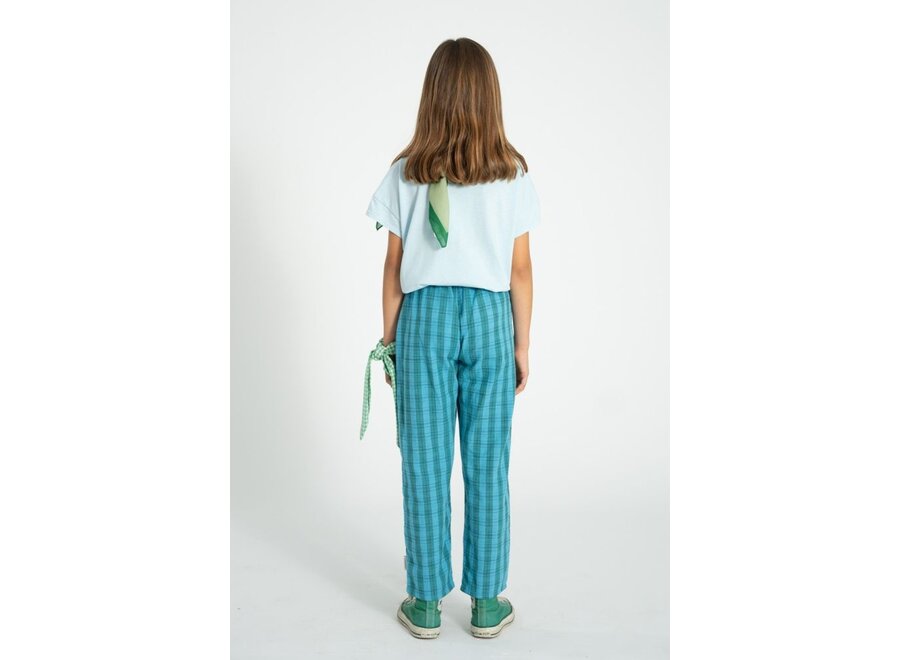 Piupiuchick | Unisex Trousers Blue/Green Checkered