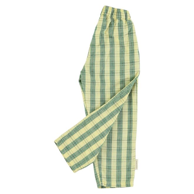 Piupiuchick | Unisex Trousers Light Yellow Checkered