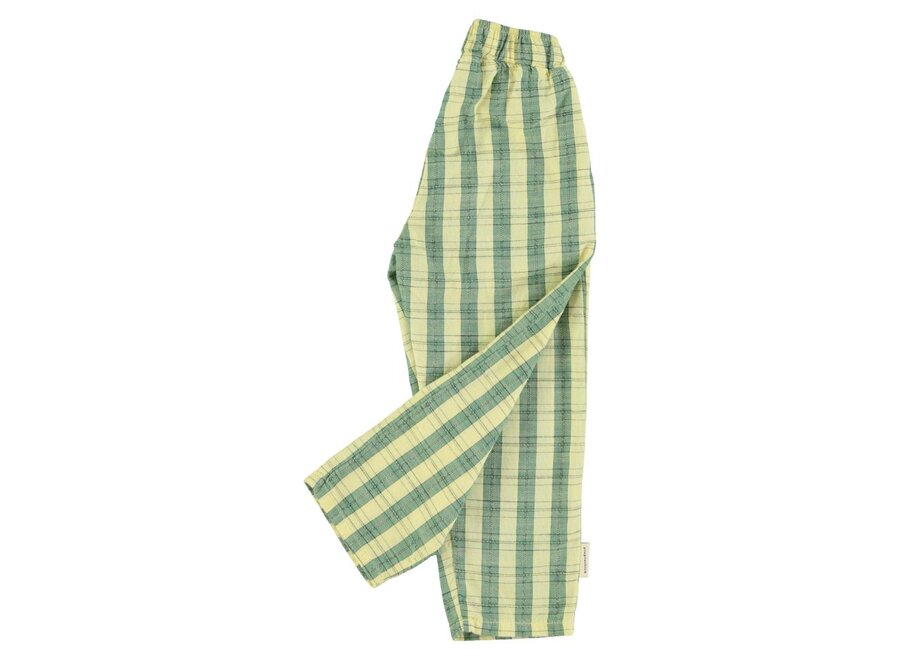 Piupiuchick | Unisex Trousers Light Yellow Checkered
