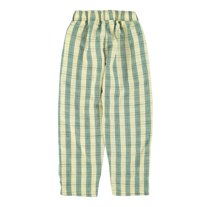 Piupiuchick | Unisex Trousers Light Yellow Checkered