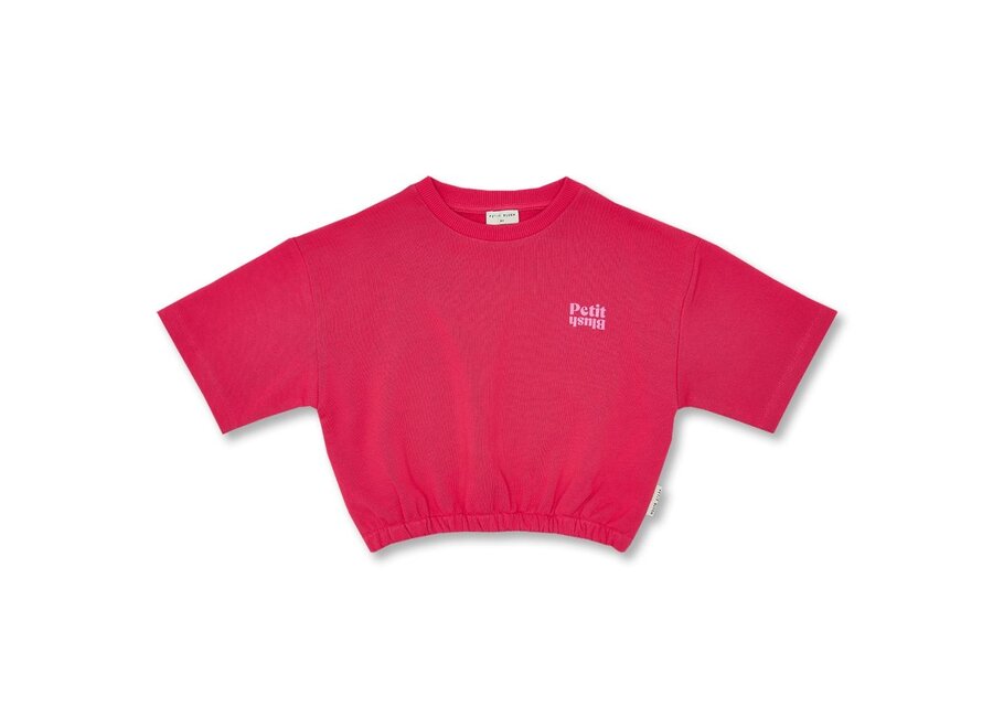 Petit Blush | T-Shirt Elastic Waist Raspberry Wine