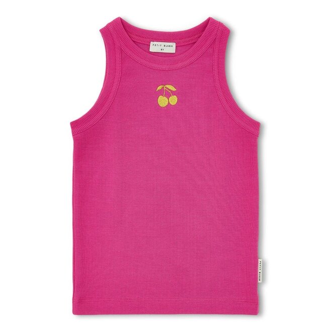 Rib Singlet Rose Violet