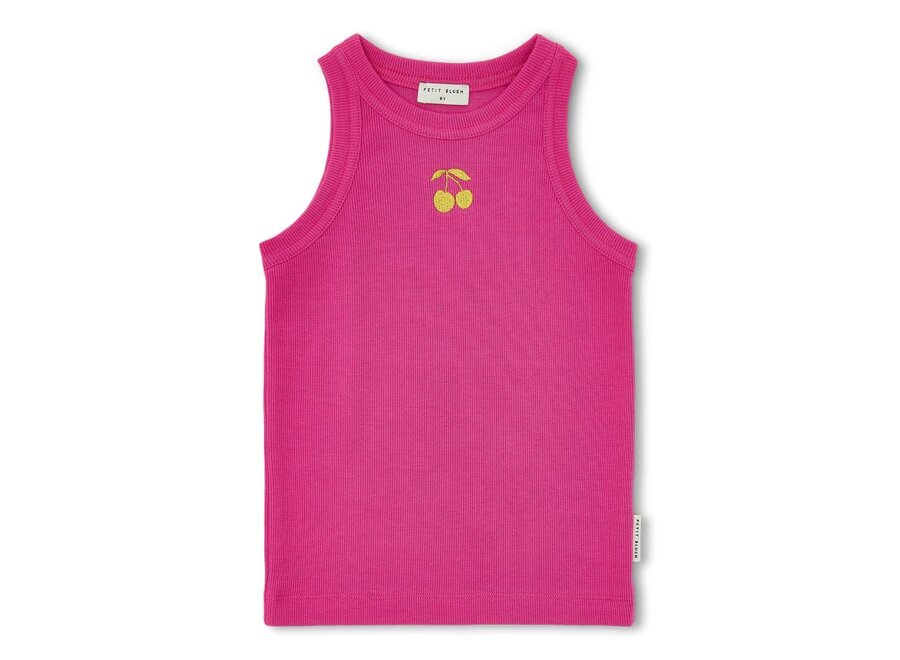 Petit Blush | Rib Singlet Rose Violet