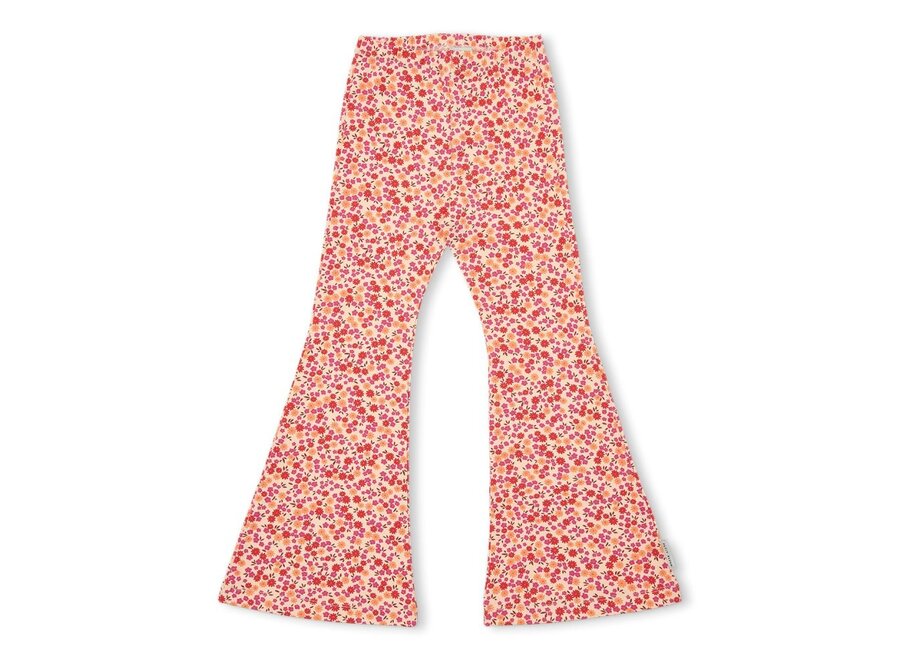 Bowie Flared Pants Small Flowers AOP