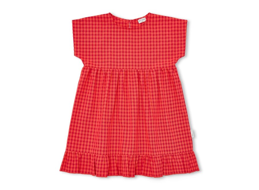 Julie Dress Check Red