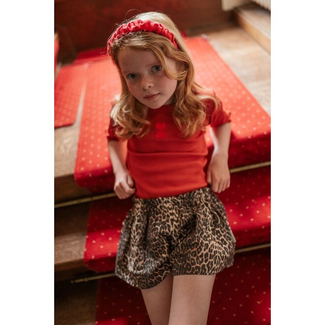Petit Blush | Smocked Headband Check Red