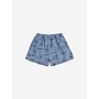 Bobo Choses | Pickles The Dog All Over Denim Short Prussian Blue