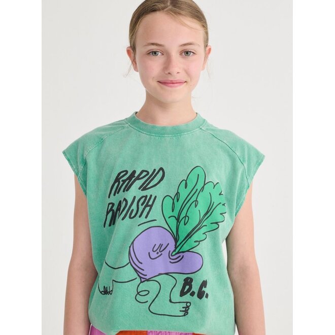 Bobo Choses | Rapid Radish Sleeveless T-Shirt Green