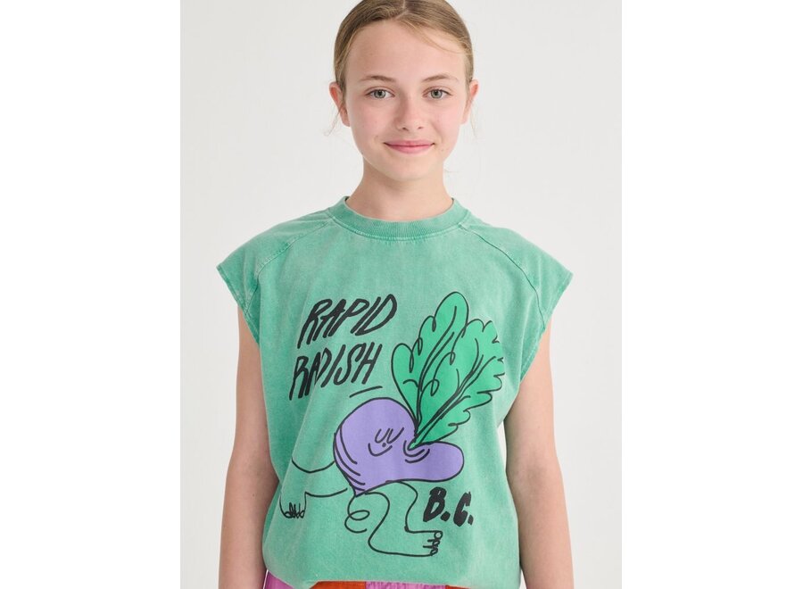 Bobo Choses | Rapid Radish Sleeveless T-Shirt Green