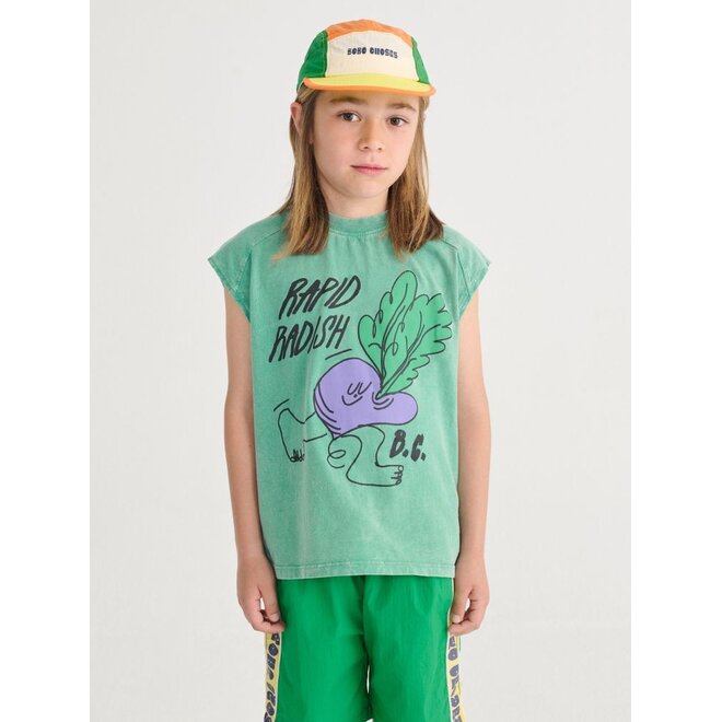Bobo Choses | Rapid Radish Sleeveless T-Shirt Green
