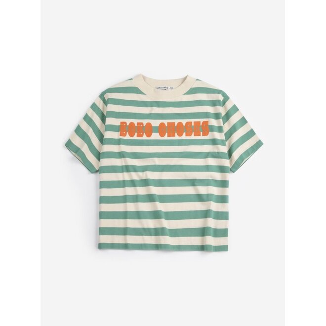 Bobo Choses Modern Striped T-Shirt Offwhite