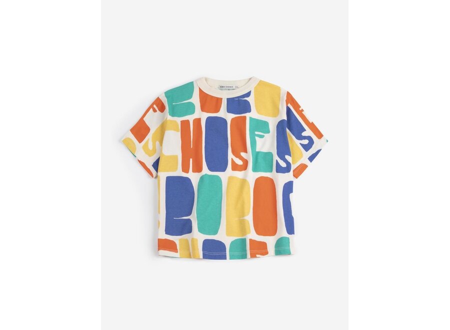 Bobo Choses Color All Over T-Shirt Offwhite