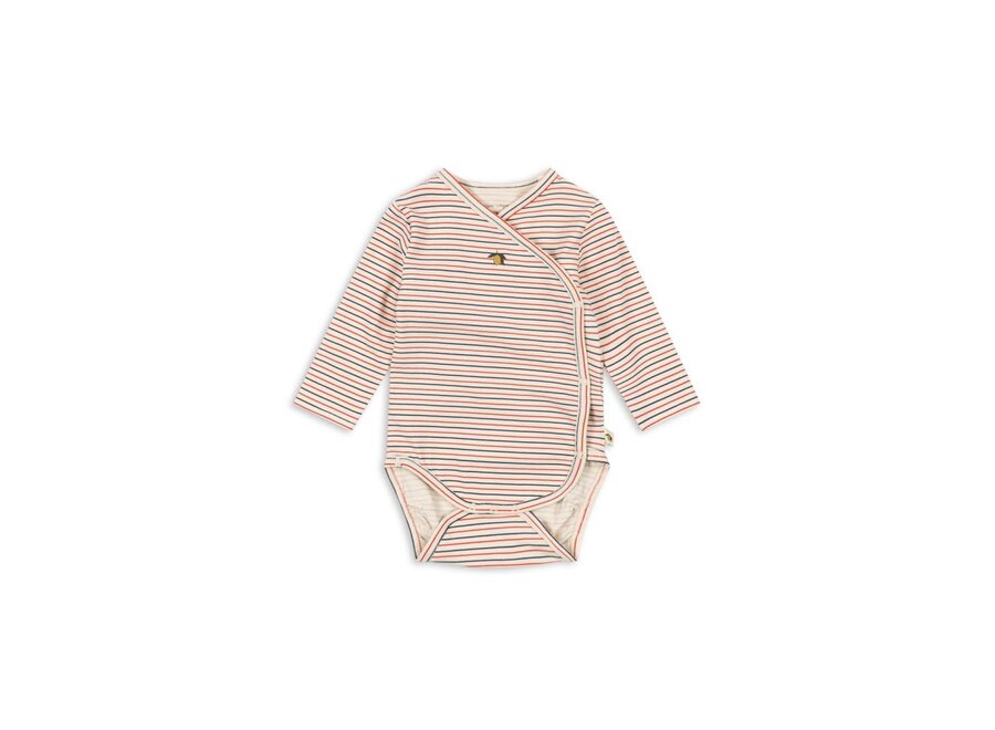 Konges Sløjd | Basic Ls Newborn Body Gots Stripe Tricolore Petit