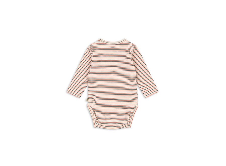 Konges Sløjd | Basic Ls Newborn Body Gots Stripe Tricolore Petit