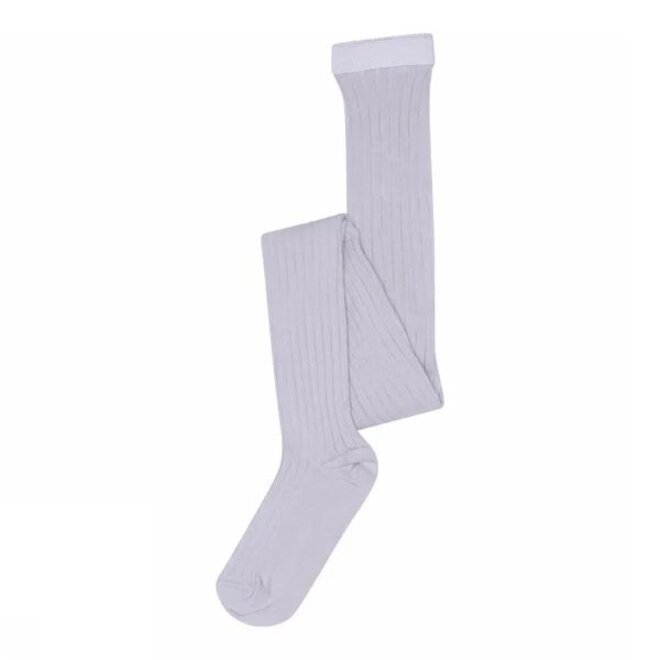 Cotton Rib Tights Lavender Sky