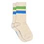 Melton | Sporty Stripe Socks Light Beige Melange