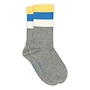 Melton | Wide Stripes Socks Light Grey Melange