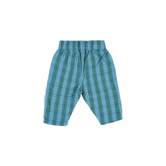 Piupiuchick | Unisex Baby Trousers Blue/Green Checkered