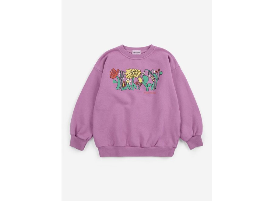 Bobo Choses | Color Herbalist Relaxed Sweatshirt Purple