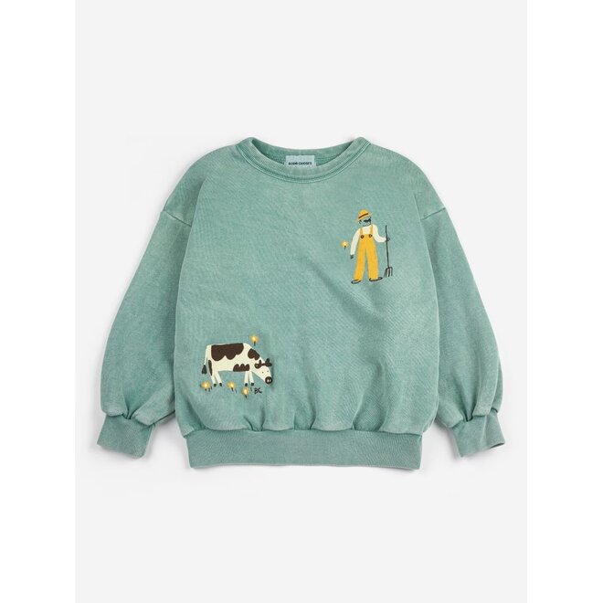 Bobo Choses | Farm Adventure Sweatshirt Green