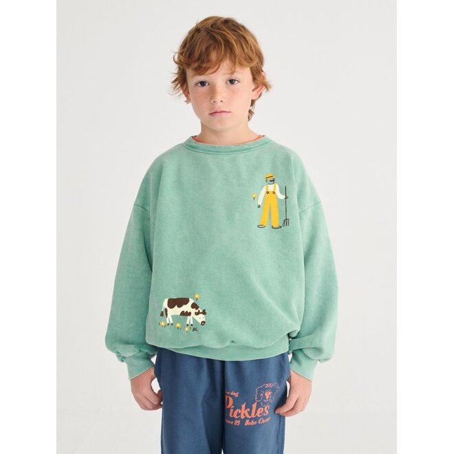 Bobo Choses | Farm Adventure Sweatshirt Green