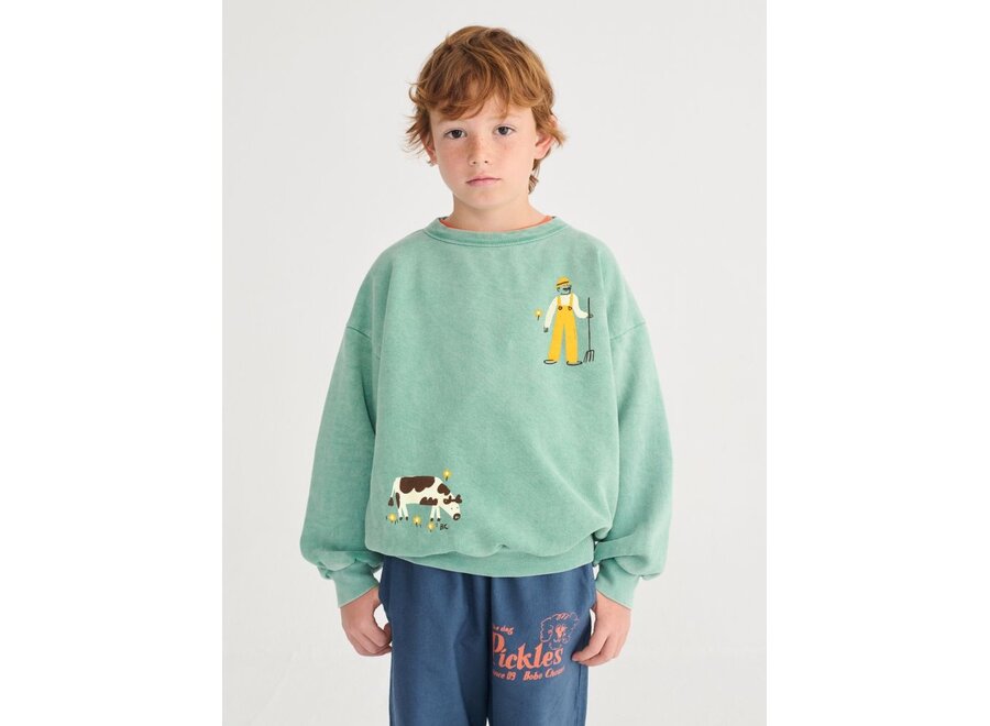 Bobo Choses | Farm Adventure Sweatshirt Green