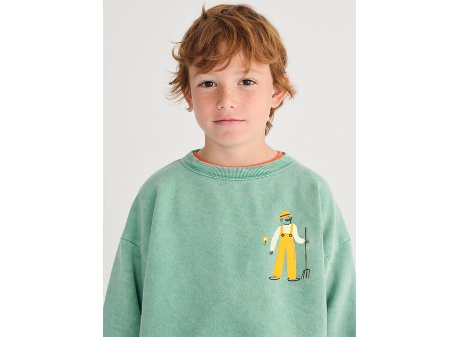Bobo Choses | Farm Adventure Sweatshirt Green