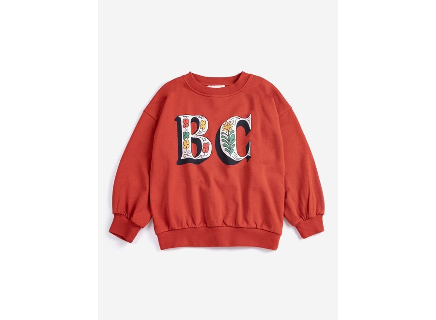 Bobo Choses | Spring Letters Sweatshirt Red