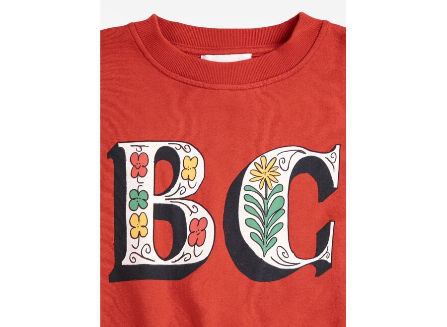 Bobo Choses | Spring Letters Sweatshirt Red