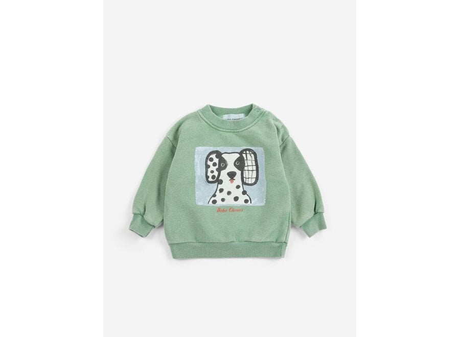 Bobo Choses | Van Dog Baby Sweatshirt Green