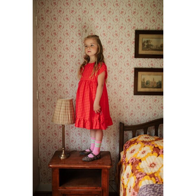 Petit Blush | Julie Dress Check Red