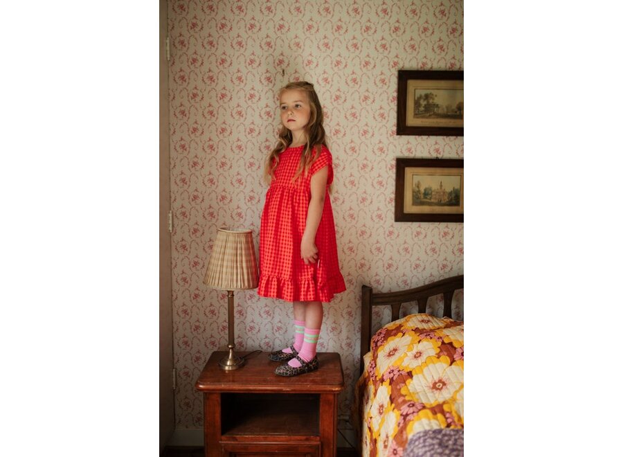 Petit Blush | Julie Dress Check Red