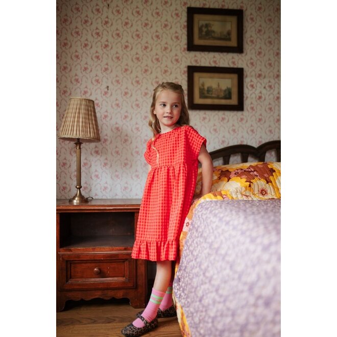 Petit Blush | Julie Dress Check Red