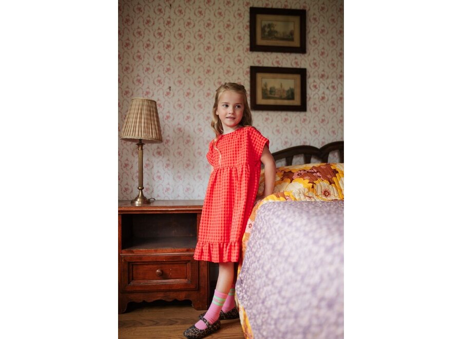 Petit Blush | Julie Dress Check Red
