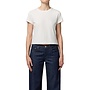 AGOLDE | Adine Shrunken Tee White Ash