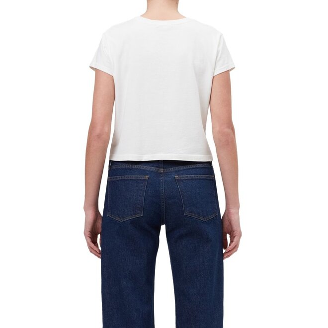 AGOLDE | Adine Shrunken Tee White Ash