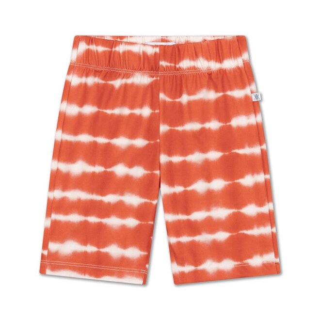Biker Short Flame Red Tie Dye