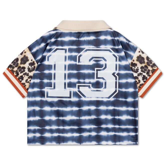 Repose ams | Sport Jersey SS Sea Blue Tie Dye Color Block