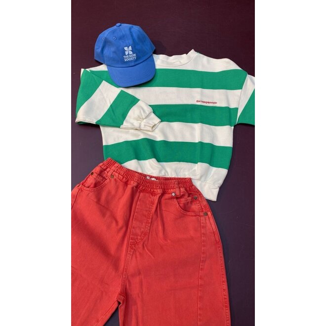 The Campamento | Green Stripes Sweatshirt Green