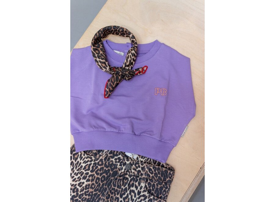 Petit Blush | Scarf 50x50 cm Leopard AOP