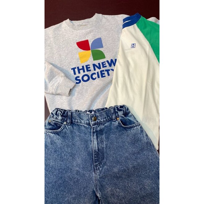 The Campamento | Color Block Green Tshirt Ecru