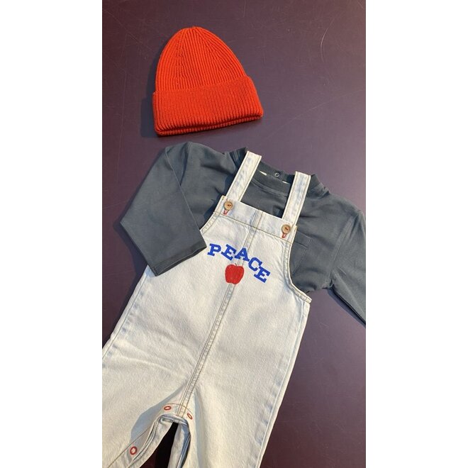 Gray Label | Baby Longsleeve Pocket Tee GOTS Blue Grey