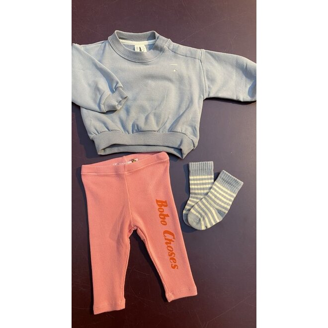 Gray Label | Baby Dropped Shoulder Sweater GOTS Stone Grey