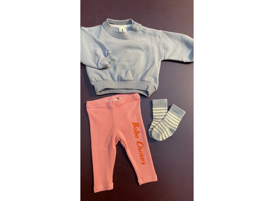 Gray Label | Baby Dropped Shoulder Sweater GOTS Stone Grey