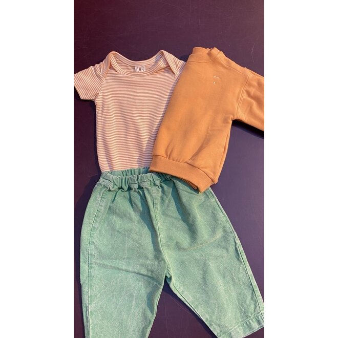 Gray Label | Baby Onesie GOTS Melon / Cream