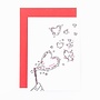 Studio Flash | Letterpress Card ‘heart bubbles’